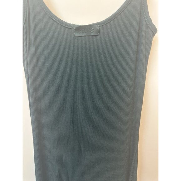 Skims Maxi Dress Size Small Green Soft Lounge Ribbed Slip Stretch Sleeveless - Picture 4 of 4